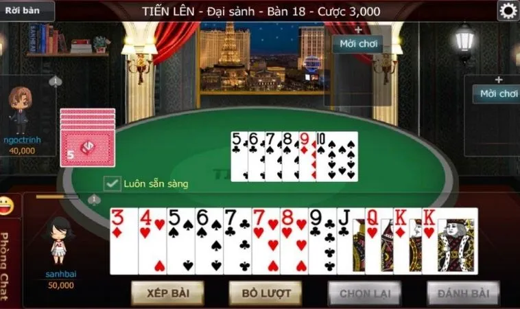 Bí Quyết Chinh Phục Tiến Lên Miền Nam Tại Nhà Cái VN88 2 Giao diện chơi Tiến Lên Miền Nam Tại Nhà Cái VN88