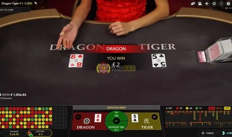 Trò Chơi Dragon Tiger Tại VN88: Bí Quyết Chinh Phục Thắng Lợi 2 Các cửa cược trong game Dragon Tiger tại VN88