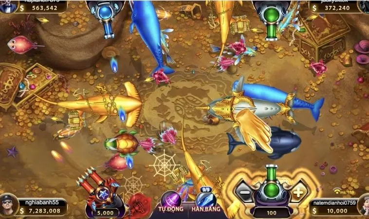 Giao diện chơi Thợ Săn Cá VN88