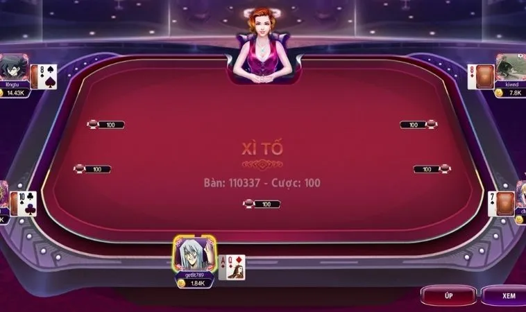 Bàn chơi Xì Tố Tại VN88